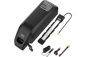 QWEZOTUY 48V 25AH Lithium-ion E-Bike Battery With Charger/Anderson /XT60 XLR connector for 150w 200W 300w 400W 600W 700w 800W 900W 1000w 1100W 1200w 1400W 1500W Motors (HN06-48V25AH (BMS:40A))