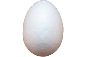 Dandan DIY Smooth Foam Egg Shaped Foam Craft Making Foam Ball Home Party Wedding Decor DIY Supply (20CM/7.9'')