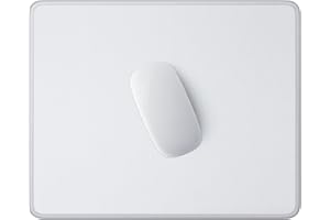 Hsurbtra Mouse Pad, Premium-Textured Square Mousepad 26 x 21 cm, Stitched Edge Anti-Slip Waterproof Rubber Mouse Mat, Pretty Cute Mouse Pad for Office Gaming Laptop Women Kids Space Gray