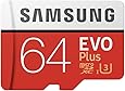 Samsung Memorie MB-MC64GA EVO Plus Scheda microSD da 64 GB, UHS-I U3, Fino a 100 MB/s, con Adattatore SD
