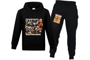 Banxidi Tung Tung Tung Sahur Boys tracksuits Tralalero Tralala Girls Kids Hoodies Italian Brainrot Sweatshirt Sets Ages2-13