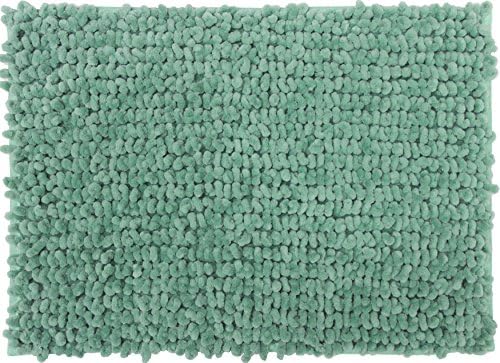 Casale Home New Cut and Large Loop Microfiber Chenille Bath Rug, Mint, 20 x 30"