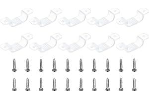 PATIKIL Clips de fixation pour ruban LED 50 pièces translucides pour 15 mm - 17 mm