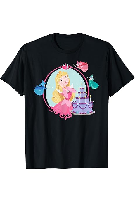 Disney Princess Aurora Sleeping Beauty Birthday T-Shirt : Amazon.fr: Mode