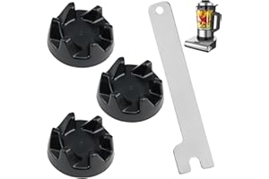 WITEUP Lot de 3 Pièces Coupleur 9704230 Compatible avec KSB5,Blender Engrenage avec Outil de Suppression, Engrenages pour Blender Kitchenaid,Pieces Détachées de Mélangeur