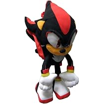Sonic the Hedgehog Doll Plush Backpack - Shadow Backpack Black (24