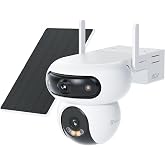 Ezviz HB90 Dual Kit 4MP 2K+ &Ccedil;ift Lensli Dış Mekan Wi-Fi G&uuml;venlik Kamerası, Pille &Ccedil;alışan Bataryalı, 8W G&uuml;neş Paneli Dahil Kit