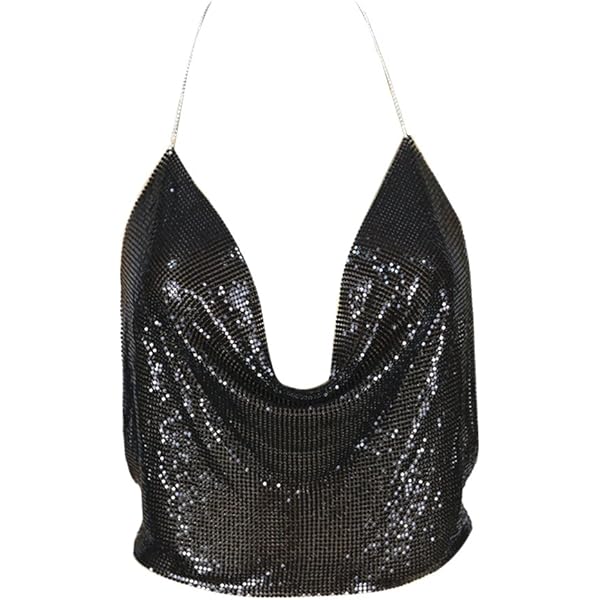 Ketting Paillletten Hologram Goud Kopen