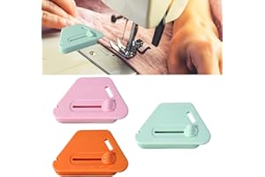 liuchanghe 3 Pièces Guides de Couture Magnétiques, Outils de conseil pour machine à coudre, Accessoires de couture pour machine à coudre (Rose, Vert, Orange)