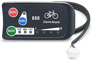 HUDAMZKY Ebike Display LED880 KUTENG 36V/48V Electric Bike Intelligent Display for E-Bike Conversion Kit Accessories