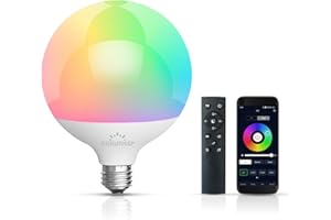 GUKUTMXP Ampoule E27 Led, Ampoules Led 15W équivalente à 150 W, Compatible Avec L'application Mobile et la Télécommande, Disponibles en Millions de Couleurs et en Plusieurs Modes Dynamiques