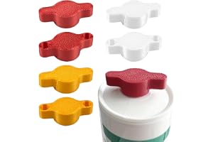 CHROMACRAFT 3 utan hål och 3 tätningslock med hål, självhäftande munstycksskydd i glas, torrt och dammtätt, tillbehör till de
