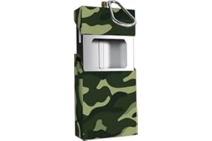 JUSPOTA Cenicero de bolsillo para cigarrillos a prueba de olor, mini cenicero para viajar, cenicero de viaje con tapa y gran capacidad, cenicero de acero inoxidable, verde