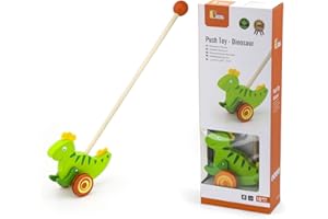 Viga Toys - 50963 - Jouet À Tirer - Bâton À Pousser - Dinosaure