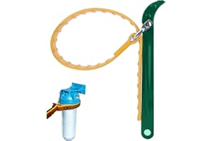 Sylanda Ölfilterschlüssel, 8 Zoll Bandschlüssel 50-150mm Durchmesser Ölfilter Schraubenschlüssel mit Gummigurt Spannschlüssel zur Installation Repair von Motor Generatoren (grün)