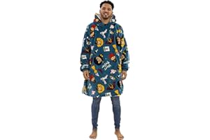 HUGZEE SNUG AS A HUG BY REST EASY SLEEP BETTER Hugzee Oversized Wearable Hooded Fleece | Super Warm and Cosy Sherpa Lined, Harry Potter Design | Perfect For Teens, Women and Men, One Size Suggested Height 110cm+