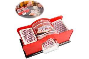 LYPPUL Mélangeur de Cartes Manuel, Automatic Card Shuffler à 1-2 Jeux, Machine À Mélanger Les Cartes pour Uno, Poker, Pro,Mini Tarot, Blackjack, Texas Hold'em