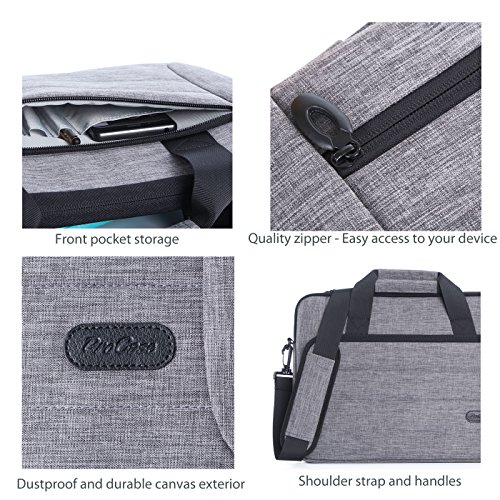 ProCase Laptop-Umhängetasche für Laptop Ultrabook Macbook Pro Chromebook, Notebook Messenger Tasche Tote mit Griff und Gurt - 5