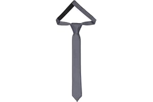 Ladeheid Cravate pour enfants pour garçons - Look élégant mat, Pré-nouée avec une fermeture scratch, Parfaite pour les occasions spéciales - Cravate clip élégante taille 31cm x 4cm TKM