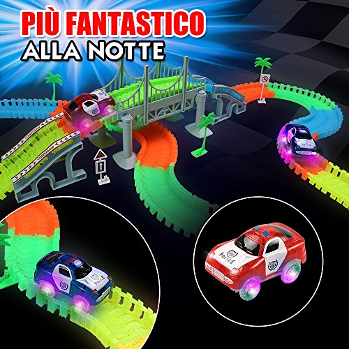 pista macchinine luminosa