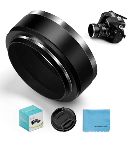 40.5 49 52 55 58 62 67 72 77 82mm Camera Metal Lens Hood Wide Angle Screw In Mount Lens Hood for canon nikon for Sony Pentax