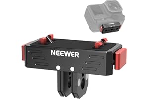 NEEWER Supporto Sgancio Rapido Compatibile con Insta360 AcePro AcePro 2, Adattatore Fotocamera Magnetico a Scatto con Filetto 1/4", Attacco a 2 Punte Compatibile con GoPro Action Cam Accessori, GP-87