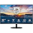PHILIPS 32E1N3600LA 32 Inch QHD Monitor, 75Hz, VA, USB-C, Speakers, USB HUB, Flicker Free, FreeSync (2560 x 1440 @75Hz HDMI 1.4/ DP 1.2 USB-C/USB 3
