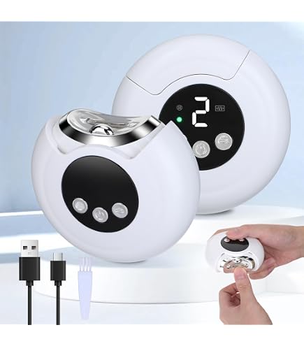Lima Elettrica Per Unghie Bambini 2 In 1 Con LED - Kit Portatile Ricaricabile USB-C, 6 Testine, Silenzioso - 2