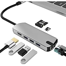 Hub USB C 8 In 1 Con HDMI 4K, Ethernet, PD 100W, Lettore SD/TF - Per MacBook, IPhone, Switch - Foto 5