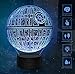 Produktbild 3D Illusion Licht, 7 Modelle Touch Control Optical Illusion LED Nachtlicht mit Ladekabel für Wohnkultur, Kinder, Star Wars Fans (Death Star)