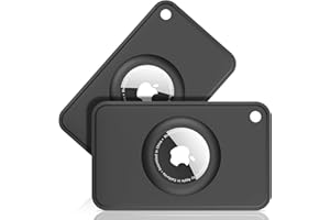 PESTON 2-Pack Airtag Wallet Holder - Silicone Slim Airtag Card Holder for Apple Airtag - Ultra-Thin Air Tag Cardholder​ for Purses, Handbags, Backpack Wallets & Clutch Bags