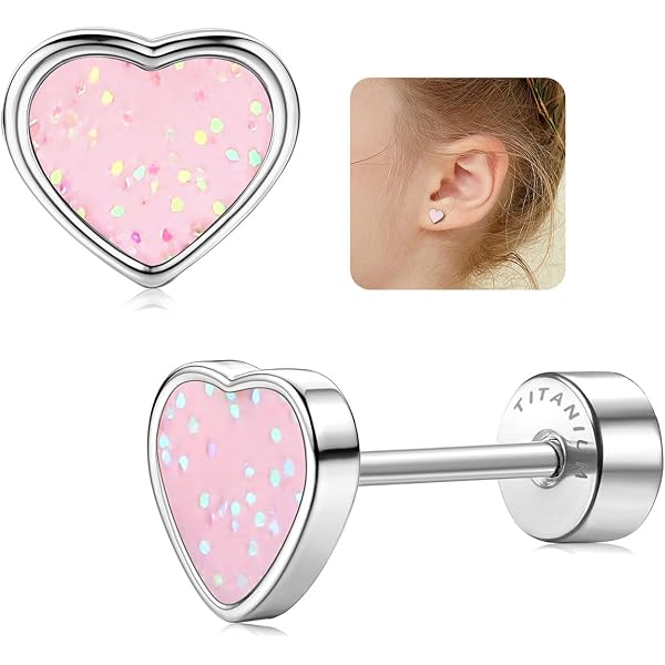 Boucles D'Oreilles Enfant Cerises En Argent Sterling 925 - Fermoir Sécurité à Vis - 6x5mm - Cadeau Fille