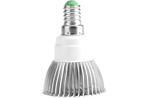 Yunxwd Full Spectrum E27/E14/GU10 85‑265V 18W 18 LED Grow Light Flower Plant Hydroponic Growth Bulb for Indoor Gardening Greenhouse or Balcony Breeding(E14)