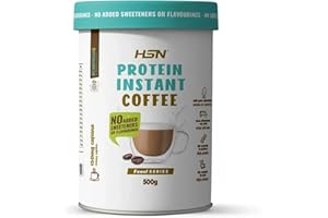 HSN Café Proteico Sin Edulcorantes | Moca 500g | Café Instantáneo + Proteína Whey + Cacao Desgrasado Sin Azúcares Añadidos | 150mg Cafeína | No Incluye Dosificador | Vegetariano Sin Gluten