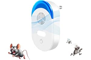 DOBWGXZ 2025 Upgraded Ultrasonic Pest Repeller, 4 Pack Mouse Repellent, Insect Repellent Plug In, Indoor Pest Control, Highly Effective against Mouse, Mosquito, Spider, Cockroach, Fly Etc (White)