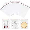 CLassiC Eco Friendly Bags Svp-100 Pcs Zip Lock Pouch Reusable| Self Lock Covers Plastic Bags Storage Pouches Kitchen Storage Jewellery Packaging Office Stationery-100Pc(2.5X3.5),6 Cm,9 Cm,Clear