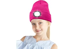 humpun Beanie hat with Light, 6 LEDs Rechargeable LED hat with Light Built in for Men Dad Women Her, Perfect Unisex Winter Christmas Warm Gifts for Men Dad Women, Knit Beany Hats, Head Torch New Year