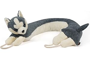 MAGZO Under Draft Excluder for Doors 93 cm, Husky Dog Draught Stopper Wind Blocker With Hanging Loops