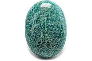 Eusice - Amazonite galet, Pierre de sérénité, Pierre de chakra et guérison, Cristallothérapie et lithothérapie, Réiki et méditation, Pierre de paume, Pierre de douceur