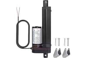 JUSTECH Linearmotor Verstellantrieb Toröffner Linear-Actuator-Motor 12v DC 1500N / 330LBS 100mm Lineartechnik Electric Motor Putter Gleichstrommotor Elektro Zylinder Schubstangenmotor für Auto Möbel usw.