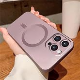 UCUC iPhone 13 Pro Uyumlu Kılıf Magsafe &Ouml;zellikli Darbe Emici pembe Silikon Kapak