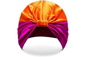 SILKE LONDON SILKE Hair Wrap - The Poppy | 100% Luxurious Silk Hair Wrap | The Silk Bonnet Hair Turban that Protects & Repairs Damaged Hair | Sleep Cap Suitable for Frizzy, Curly, & Straight Hair Types