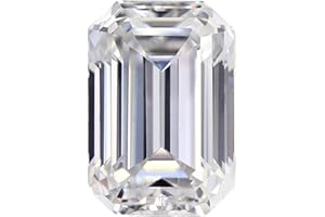 ROY ROSE JEWELRY Certified Loose Moissanite D/VVS1 Emerald Cut - GRA Certification
