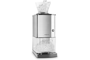 oneConcept Icebreaker Crushed Ice Maker Ice Crusher elektische Crushed Ice eléctrica plata