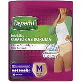 Depend Emici K&uuml;lot Lohusa Pedi Kadın M Beden 10 Adet