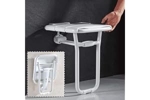 RTY-BY Mural Pliant Siège de Douche Rabattable Salle de Bain Tabouret et Chaise Pliable Banc de Bain pour handicapés pour Personne Forte antidérapants, Haut 48cm