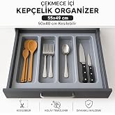 DELTAAKS &Ccedil;ekmece I&ccedil;i Kep&ccedil;elik D&uuml;zenleyici 55x49 cm (36.5x40 cm Kadar Kesilebilir)