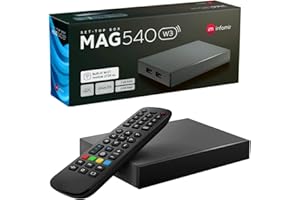 XSTREAMTEC MAG 540w3 Original Linux 4K IPTV Set Top Box with Built-In DUAL WiFi 5G (802.11ac 2T2R) Internet TV IP Receiver HEVC 4K HDR 540 UHD UK Plug MAG540w3