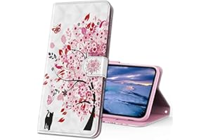IMIRST Funda para Xiaomi Redmi Note 10 5G, 3D Brillos Carcasa Libro Flip Case Antigolpes Cartera PU Cuero Funda Con Soporte para Xiaomi Redmi Note 10 5G. YX 3D Tree Cat