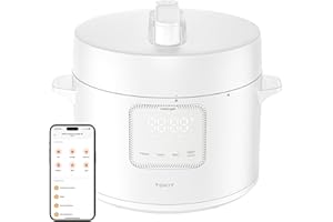 ‎TOKIT TOKIT Pressure Cooker 5L, Reiskocher Multikocher Druckkochtopf, Elektrischer Schnellkochtopf mit 14 Kochprogramme, Schongarer Joghurtbereiter, MiHome Smart Control Antihaftbeschichtete Innentopf